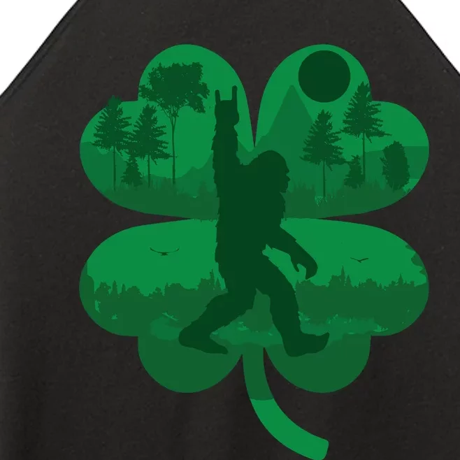 St Patricks Day Bigfoot Irish Sasquatch Saint PaddyS Women’s Perfect Tri Rocker Tank