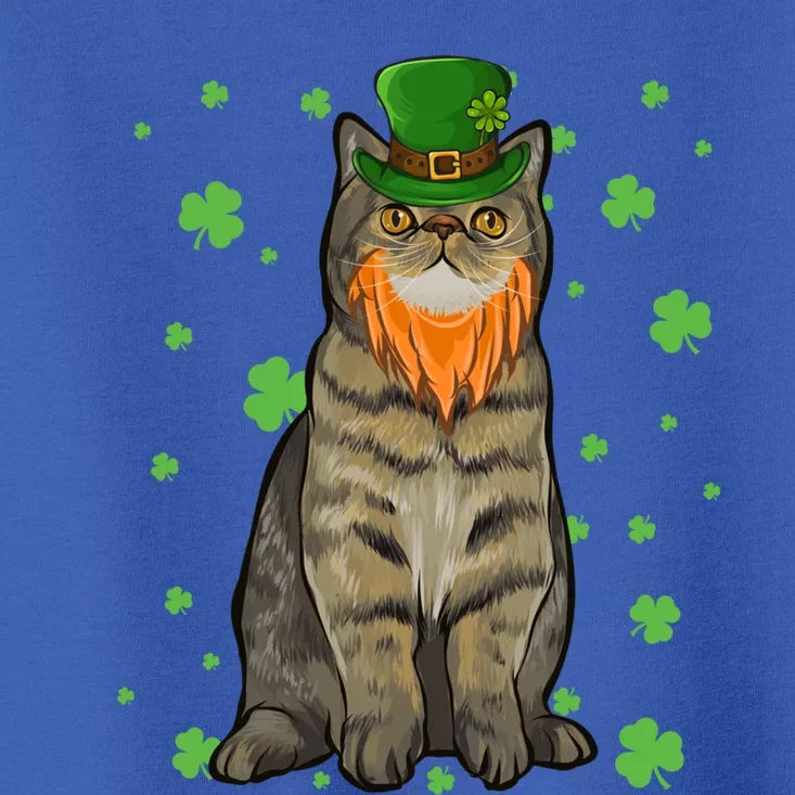 St Patricks Day Exotic Shorthair Cat Shamrock Gift Toddler T-Shirt