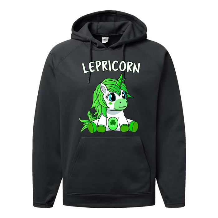 St Patricks Day Outfit Baby Girl - Cute Irish Green Unicorn Performance Fleece Hoodie