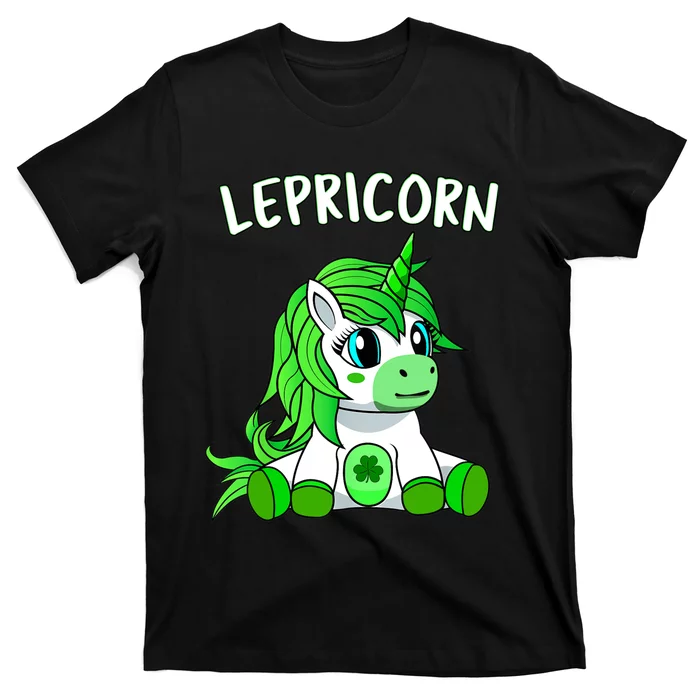 St Patricks Day Outfit Baby Girl - Cute Irish Green Unicorn T-Shirt