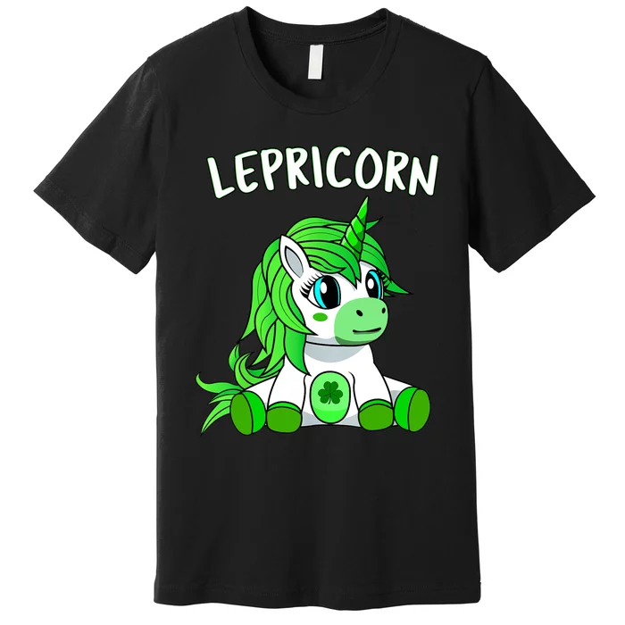 St Patricks Day Outfit Baby Girl - Cute Irish Green Unicorn Premium T-Shirt