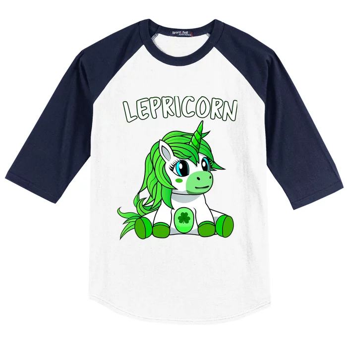 St Patricks Day Outfit Baby Girl - Cute Irish Green Unicorn Baseball Sleeve Shirt