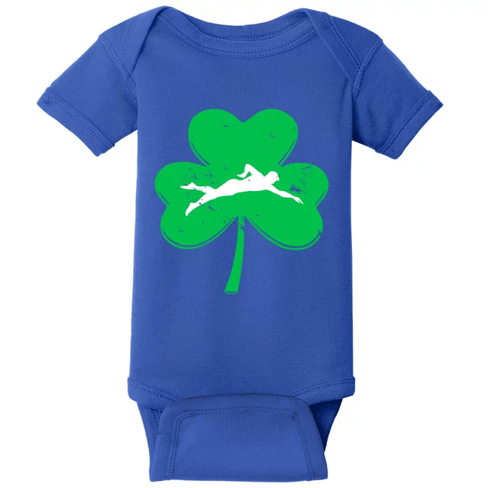 St Patrick's Day Swimming Cute Gift And Adults Gift Baby Bodysuit