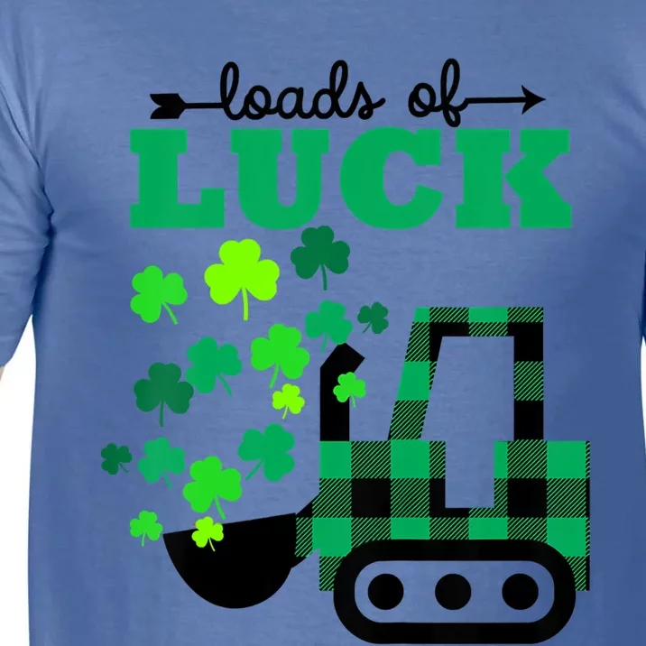 St Patricks Day Funny Truck Loads Of Luck Buffalo Plaid Gift Comfort Colors T-Shirt