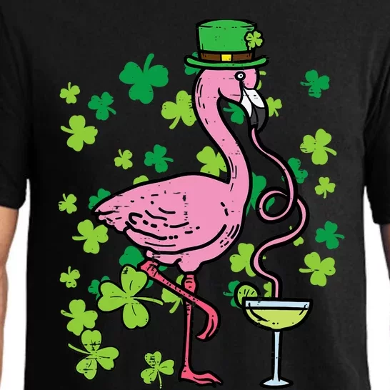 St Patricks Day Irish Flamingo Saint Pattys Paddys Wo Pajama Set