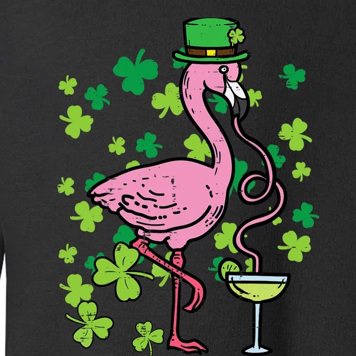 St Patricks Day Irish Flamingo Saint Pattys Paddys Wo Toddler Sweatshirt