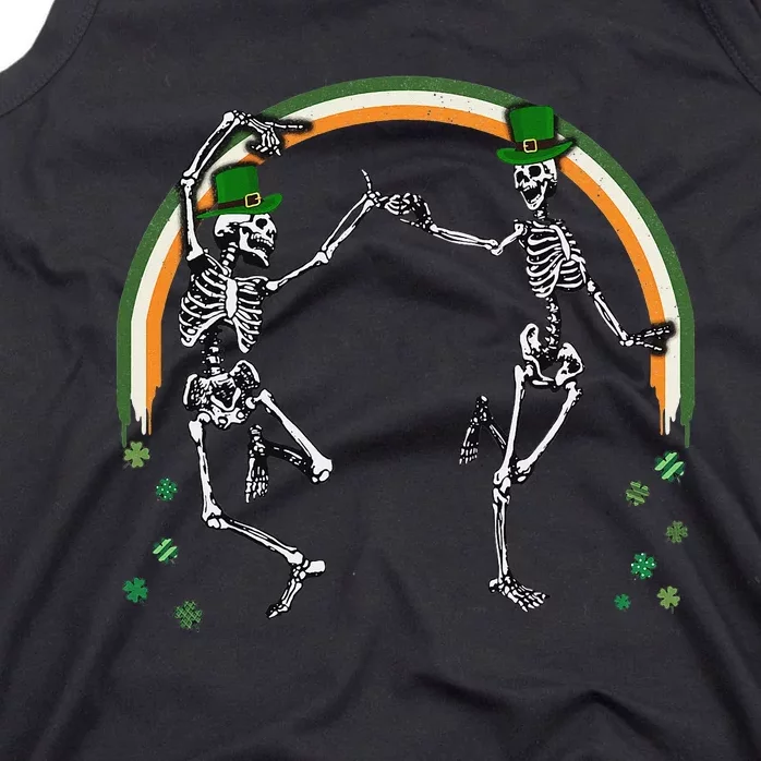 St Patrick's Day Skeleton Dancing Skeletons Tank Top