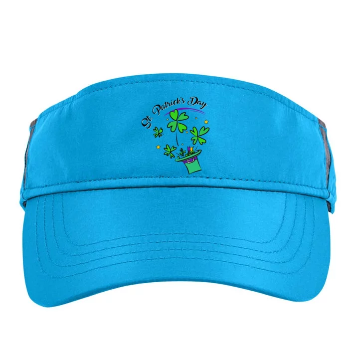 St. Patrick's Day Cool Hat Illustration Shamrock Adult Drive Performance Visor