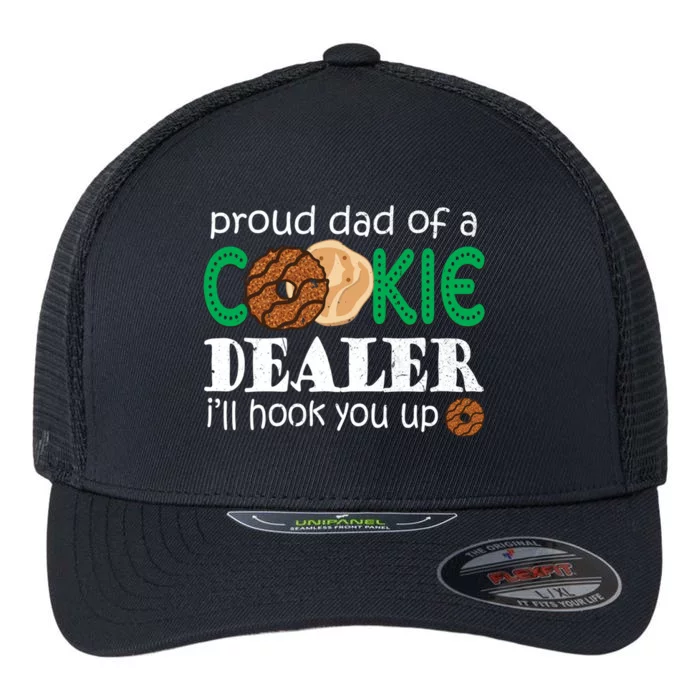 Scout Proud Dad Of A Cookie Dealer Troop Leader Flexfit Unipanel Trucker Cap