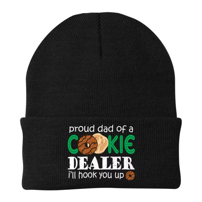 Scout Proud Dad Of A Cookie Dealer Troop Leader Knit Cap Winter Beanie