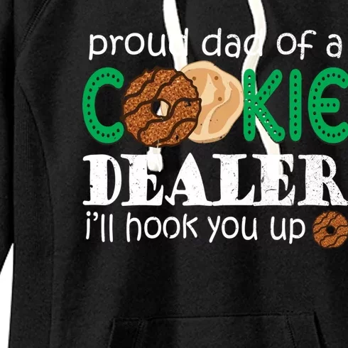 Scout Proud Dad Of A Cookie Dealer Troop Leader Women's Fleece Hoodie