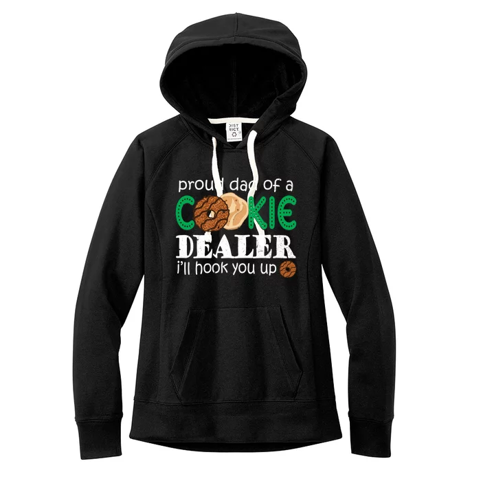 Scout Proud Dad Of A Cookie Dealer Troop Leader Women's Fleece Hoodie