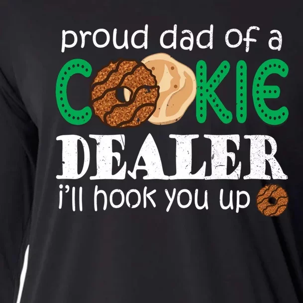 Scout Proud Dad Of A Cookie Dealer Troop Leader Cooling Performance Long Sleeve Crew