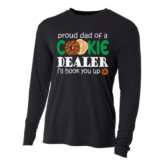 Scout Proud Dad Of A Cookie Dealer Troop Leader Cooling Performance Long Sleeve Crew