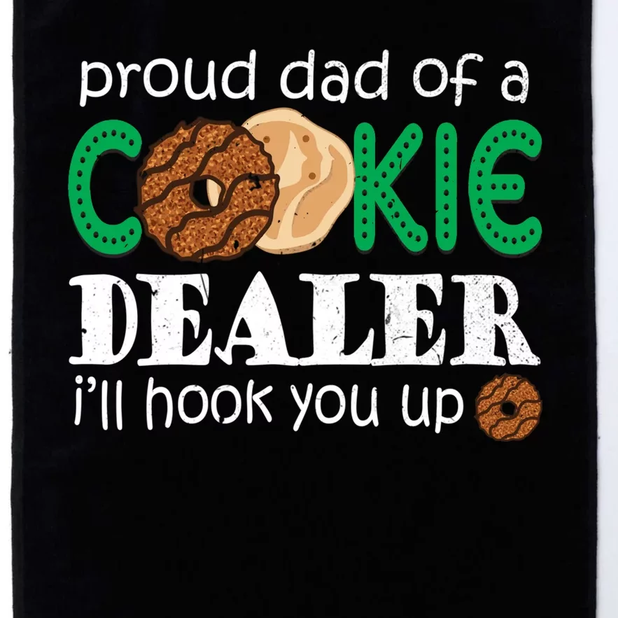 Scout Proud Dad Of A Cookie Dealer Troop Leader Platinum Collection Golf Towel