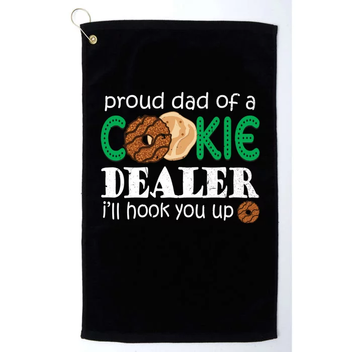 Scout Proud Dad Of A Cookie Dealer Troop Leader Platinum Collection Golf Towel