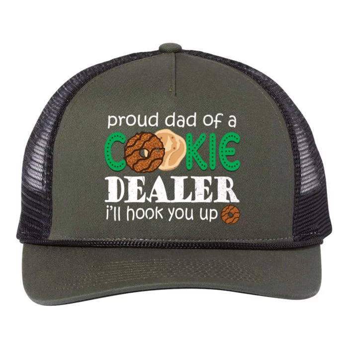 Scout Proud Dad Of A Cookie Dealer Troop Leader Retro Rope Trucker Hat Cap