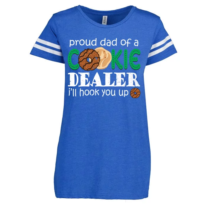 Scout Proud Dad Of A Cookie Dealer Troop Leader Enza Ladies Jersey Football T-Shirt