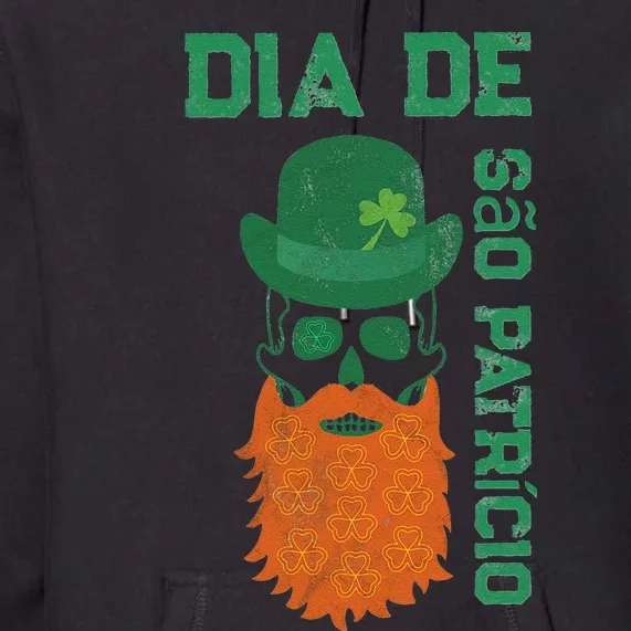 SAINT PATRICK'S DAY SKULL DESIGN Premium Hoodie