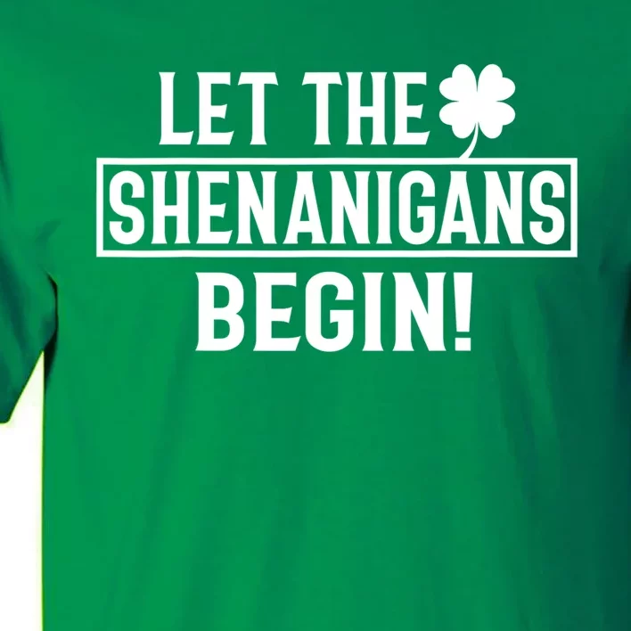 St Patricks Day Shirts Let The Shenanigans Begin Tie Dye Tall T-Shirt