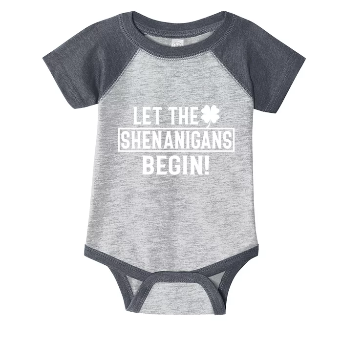 St Patricks Day Shirts Let The Shenanigans Begin Tie Dye Infant Baby Jersey Bodysuit