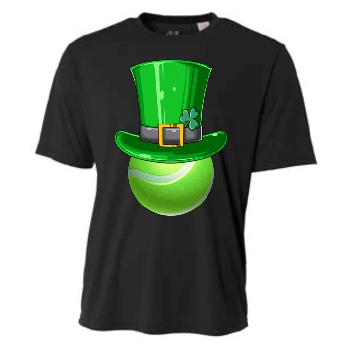 St Patrick's Day Tennis Irish Tennis Players Leprechaun Hat Gift Cooling Performance Crew T-Shirt