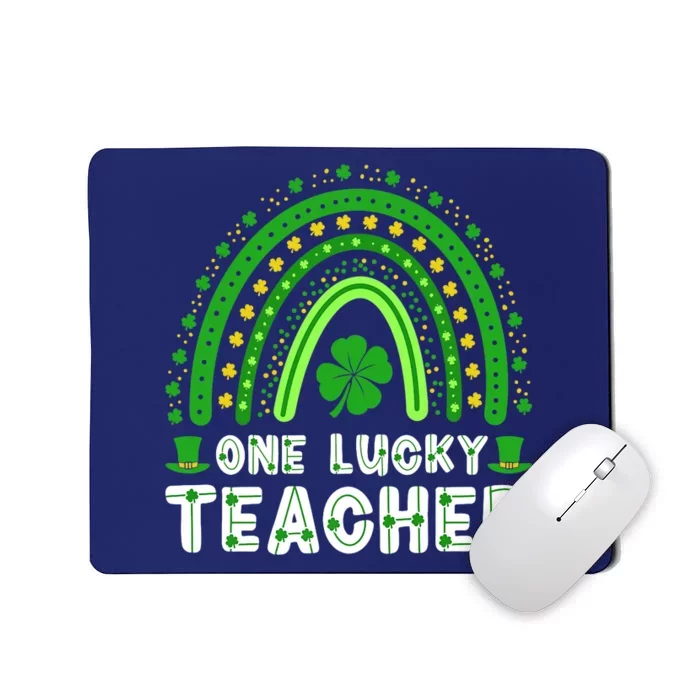 St. Patrick's Day One Lucky Teacher Ireland Premium Mousepad