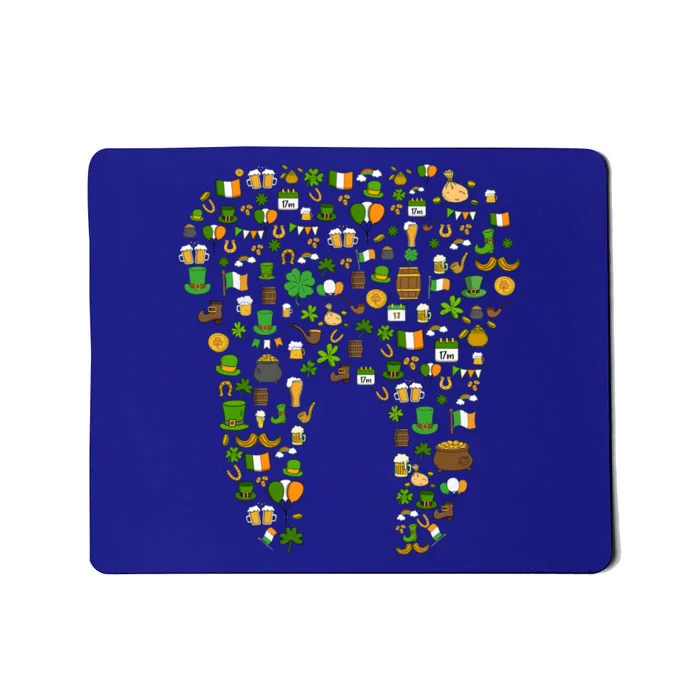 St Patricks Day Leprechaun Tooth Dental Hygiene Dentist Gift Mousepad