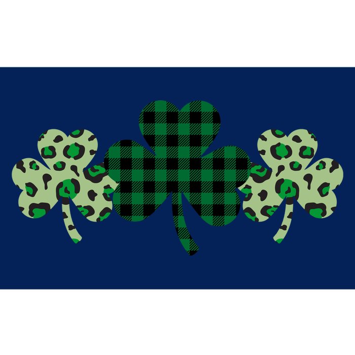 St Patricks Day Shamrock Pattern Bumper Sticker