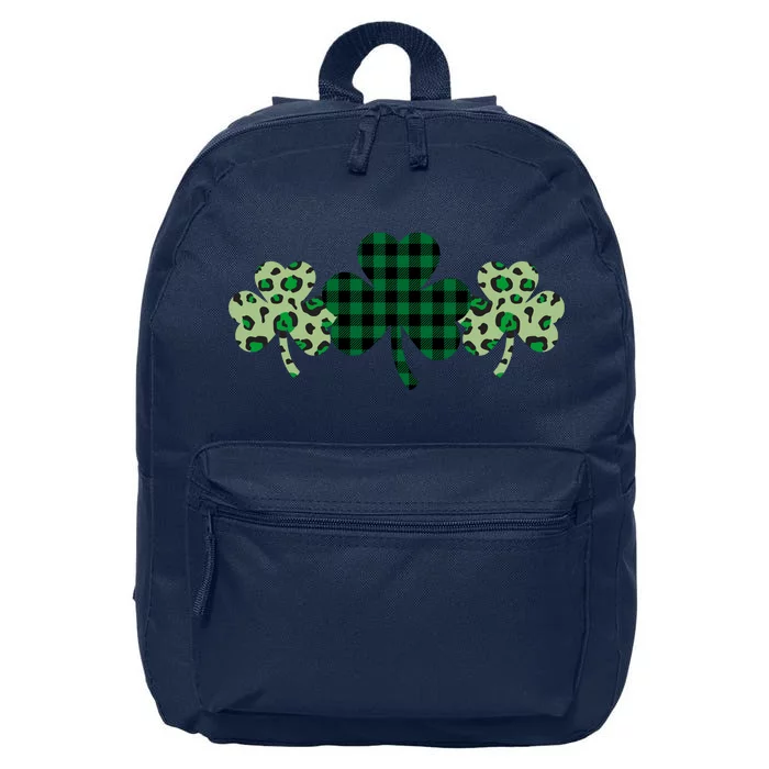 St Patricks Day Shamrock Pattern 16 in Basic Backpack