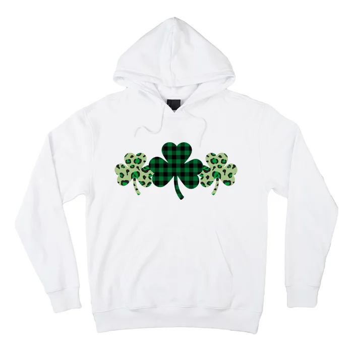 St Patricks Day Shamrock Pattern Hoodie