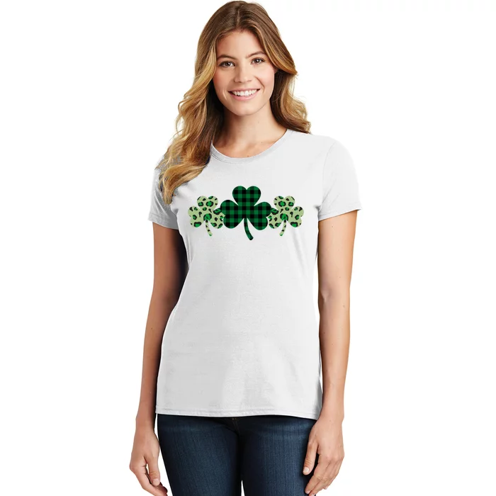 St Patricks Day Shamrock Pattern Women's T-Shirt