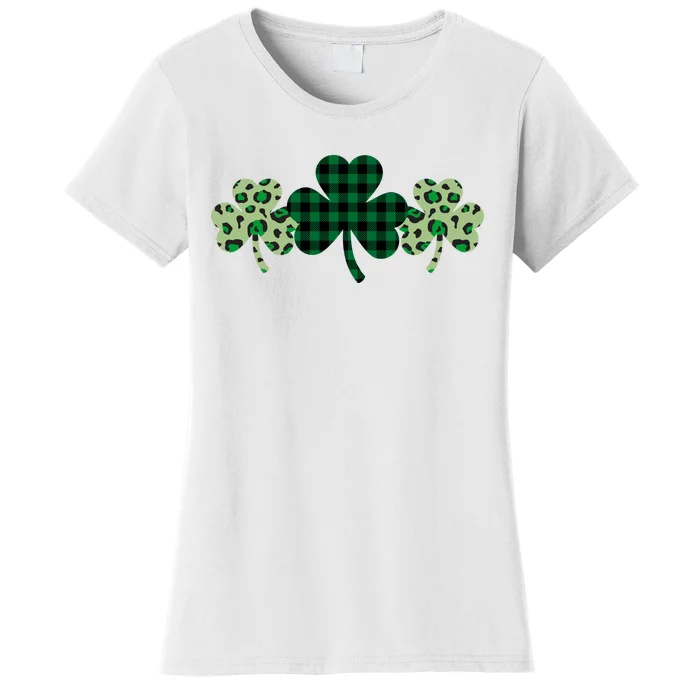 St Patricks Day Shamrock Pattern Women's T-Shirt