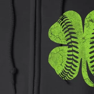 St Patricks Day Shirts Shamrock Baseball Saint Paddy's Full Zip Hoodie