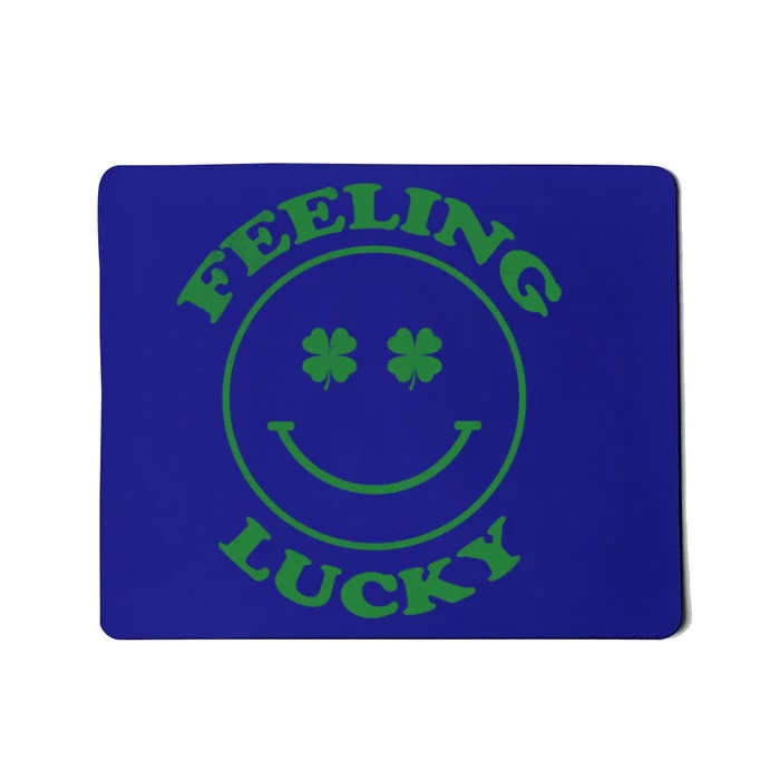 St Patrick's Day Feeling Lucky Round Smiley Trendy Gift Mousepad