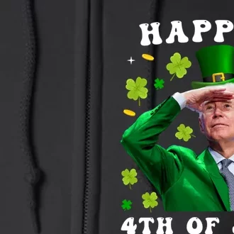 St. Patrick's Day Funny Joe Biden Happy 4th Of July Patricks Full Zip Hoodie