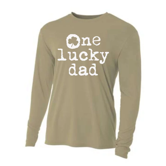 St Patricks Day Shamrock For New Daddy One Lucky Dad Cooling Performance Long Sleeve Crew