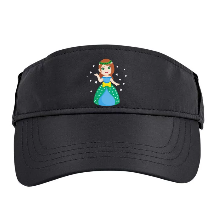 Saint Patrick's Day Holiday Cute Graphic Irish Princess Gift Adult Drive Performance Visor