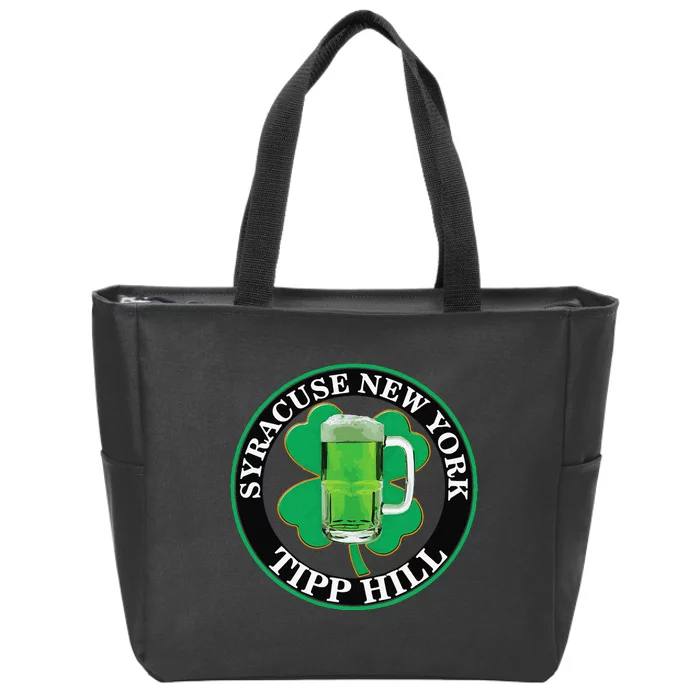 Saint Patrick's Day Syracuse Tipp Hill Zip Tote Bag