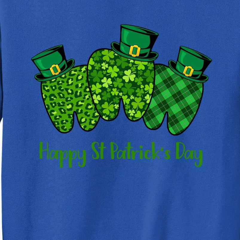 St Patrick's Day Dental Assistant Tooth Dentist Gift Tall Sweatshirt