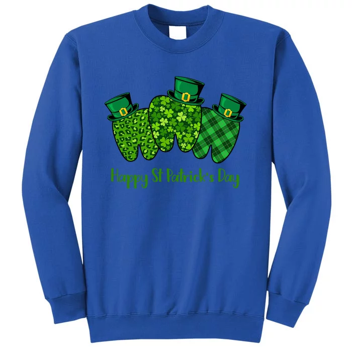 St Patrick's Day Dental Assistant Tooth Dentist Gift Tall Sweatshirt