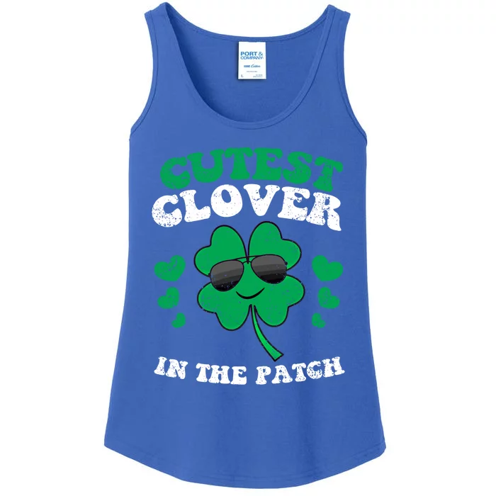 St Patricks Day Cutest Clover In The Patch Meaningful Gift Ladies Essential Tank