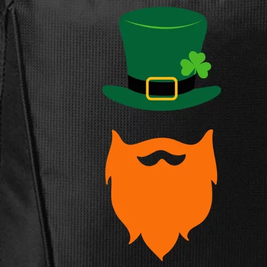 St Patrick's Day Beard Guy Funny City Backpack