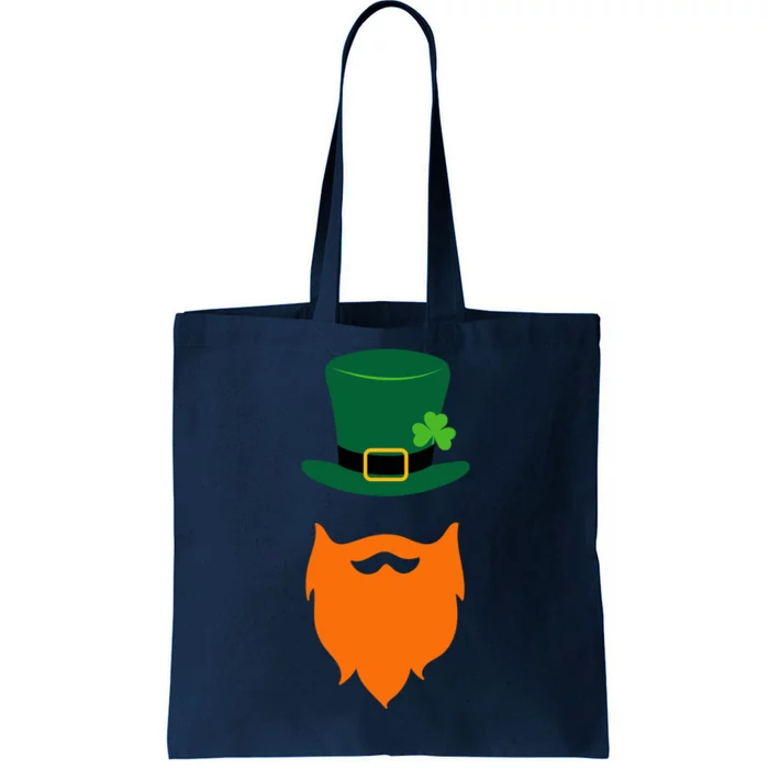 St Patrick's Day Beard Guy Funny Tote Bag