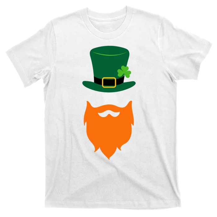 St Patrick's Day Beard Guy Funny T-Shirt