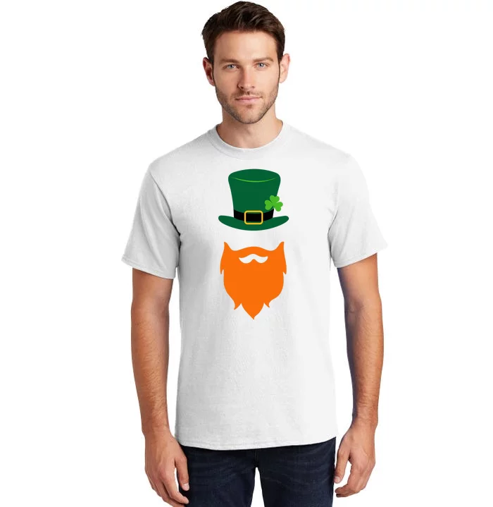 St Patrick's Day Beard Guy Funny Tall T-Shirt