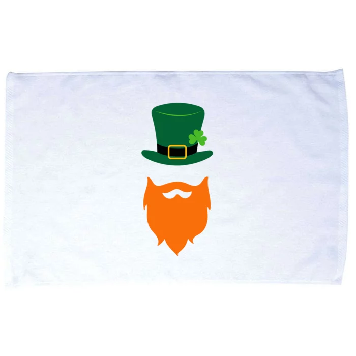 St Patrick's Day Beard Guy Funny Microfiber Hand Towel