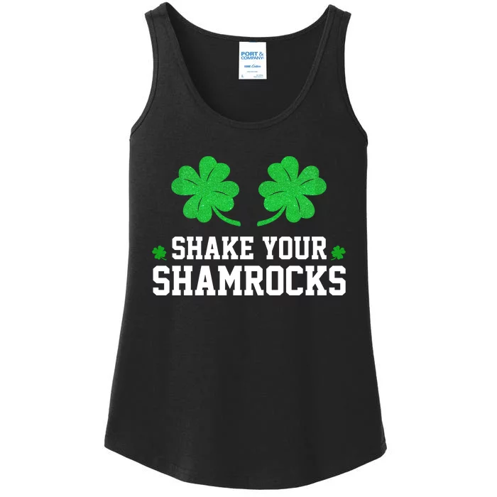 St Patricks Day Shake Your Shamrocks Ladies Essential Tank