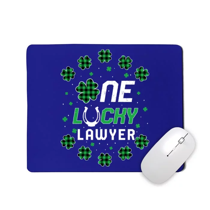 St Patricks Day Prek Kinder One Lucky Lawyer Gift Mousepad