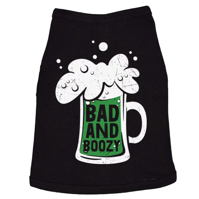 St Patricks Day Bad And Boozy Doggie Tank